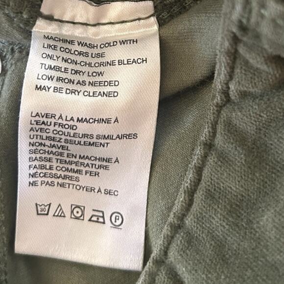 Free People High Time Kick Flare Pant Women’s 6 Army Green Mid Rise Patch Pocket - Picture 8 of 8